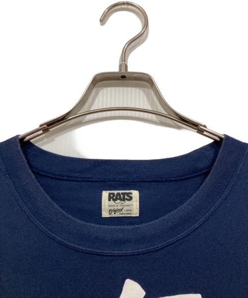 RATS（ラッツ）RATS (ラッツ) ロゴTシャツ / SCRIPT BIG LOGO TEE ネイビー サイズ:Lの古着・服飾アイテム
