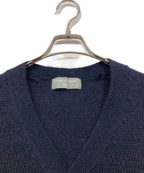 COMME des GARCONS HOMME（コムデギャルソン オム）COMME des GARCONS HOMME (コムデギャルソン オム) Vネックニットカーディガン ネイビー サイズ:表記なしの古着・服飾アイテム