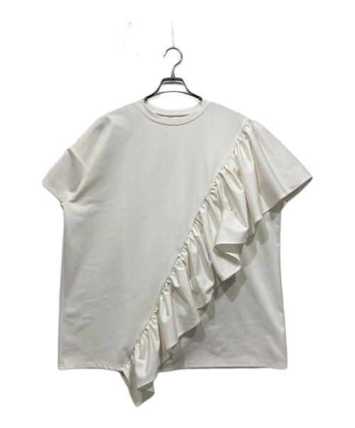 SUM1 STYLE（スミスタイル）SUM1 STYLE (スミスタイル) フリルTシャツ ホワイト サイズ:Fの古着・服飾アイテム