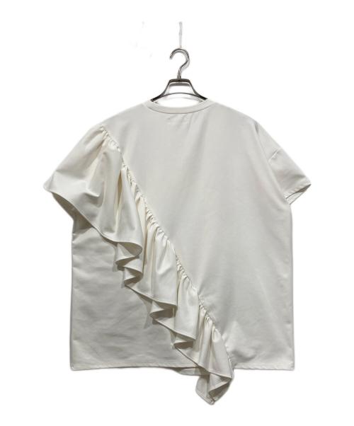 SUM1 STYLE（スミスタイル）SUM1 STYLE (スミスタイル) フリルTシャツ ホワイト サイズ:Fの古着・服飾アイテム