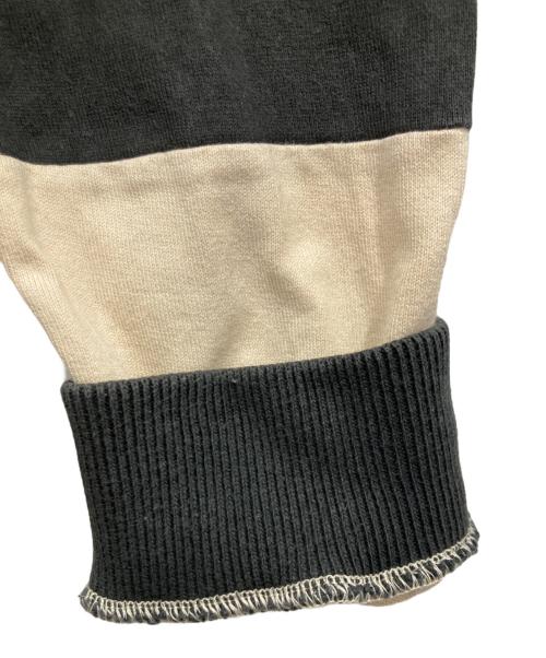 POLO JEANS CO.（ポロジーンズカンパニー）POLO JEANS CO. (ポロジーンズカンパニー) フットボールカットソー ベージュ×グレー サイズ:XLの古着・服飾アイテム