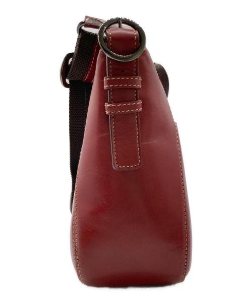 Hamano（ハマノ）HAMANO (ハマノ) レザーショルダーバッグ レッドの古着・服飾アイテム