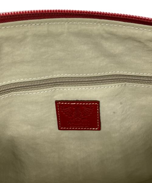 Hamano（ハマノ）HAMANO (ハマノ) レザーショルダーバッグ レッドの古着・服飾アイテム