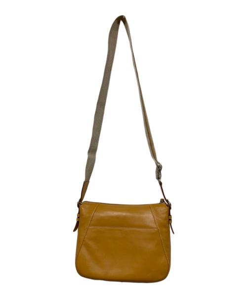Hamano（ハマノ）HAMANO (ハマノ) レザーショルダーバッグ イエローの古着・服飾アイテム