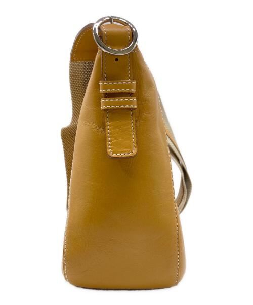 Hamano（ハマノ）HAMANO (ハマノ) レザーショルダーバッグ イエローの古着・服飾アイテム