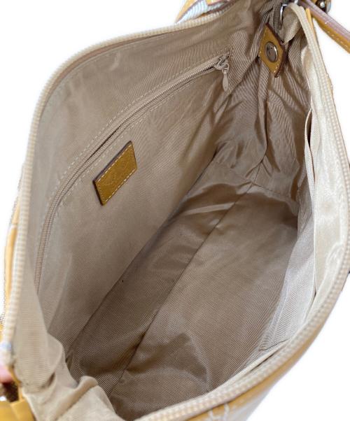 Hamano（ハマノ）HAMANO (ハマノ) レザーショルダーバッグ イエローの古着・服飾アイテム