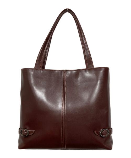 Hamano（ハマノ）HAMANO (ハマノ) レザートートバッグ ブラウンの古着・服飾アイテム