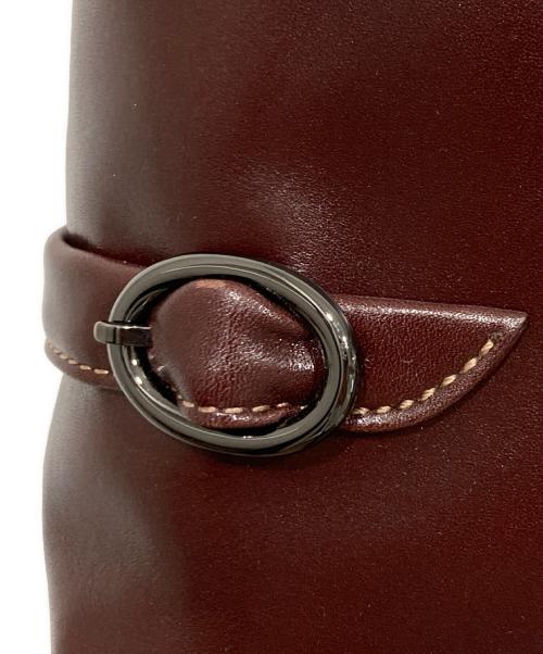 Hamano（ハマノ）HAMANO (ハマノ) レザートートバッグ ブラウンの古着・服飾アイテム