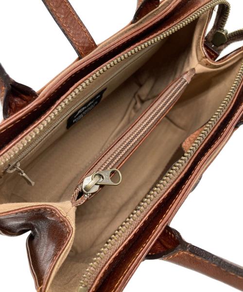 DAKOTA（ダコタ）Dakota (ダコタ) レザーハンドバッグ ブラウンの古着・服飾アイテム