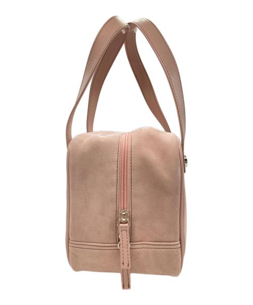 Hamano（ハマノ）HAMANO (ハマノ) スウェードスクエアハンドバッグ / カリーノ ピンクの古着・服飾アイテム