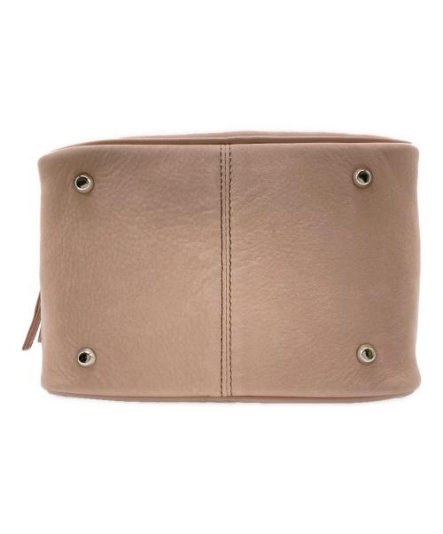 Hamano（ハマノ）HAMANO (ハマノ) スウェードスクエアハンドバッグ / カリーノ ピンクの古着・服飾アイテム