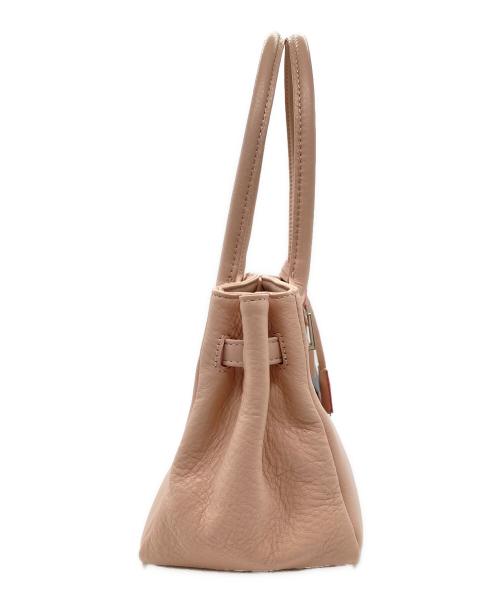 Hamano（ハマノ）HAMANO (ハマノ) ターンロックデザインハンドバッグ ピンクの古着・服飾アイテム