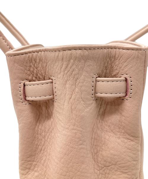 Hamano（ハマノ）HAMANO (ハマノ) ターンロックデザインハンドバッグ ピンクの古着・服飾アイテム