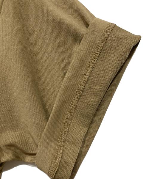 THE NORTH FACE（ザ ノース フェイス）THE NORTH FACE (ザ ノース フェイス) ショートスリーブバックスクエアトラバースロゴティー ベージュ サイズ:Lの古着・服飾アイテム