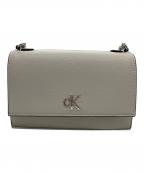 ck Calvin Kleinシーケーカルバンクライン）の古着「チェーンショルダーバッグ」｜ホワイト