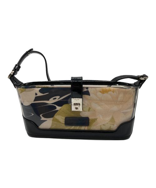 Salvatore Ferragamo（サルヴァトーレ フェラガモ）Salvatore Ferragamo (サルヴァトーレ フェラガモ) エナメルショルダーバッグ ブラックの古着・服飾アイテム