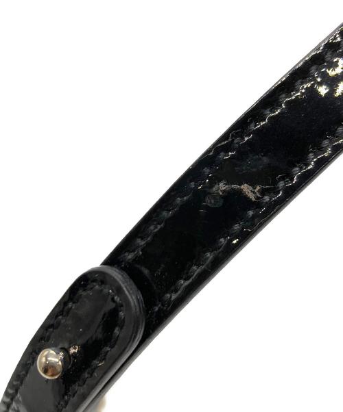 Salvatore Ferragamo（サルヴァトーレ フェラガモ）Salvatore Ferragamo (サルヴァトーレ フェラガモ) エナメルショルダーバッグ ブラックの古着・服飾アイテム