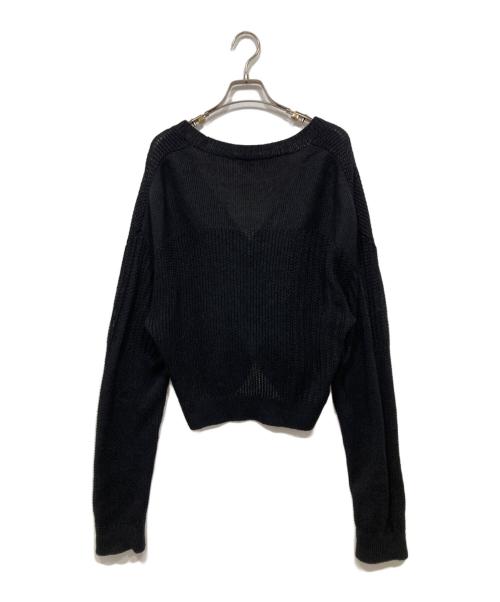 6(ROKU) BEAUTY&YOUTH（ロク ビューティーアンドユース）6(ROKU) BEAUTY&YOUTH (ロク ビューティーアンドユース) MESH CARDIGAN/カーディガン ブラック サイズ:なしの古着・服飾アイテム