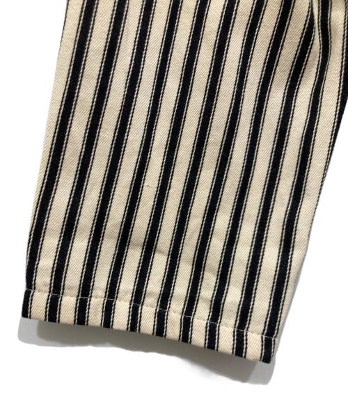 Regency Works（リージェンシーワークス）Regency Works (リージェンシーワークス) ティッキング ストライプ エンジニア ジャケット ベージュ×ブラック サイズ:Mの古着・服飾アイテム