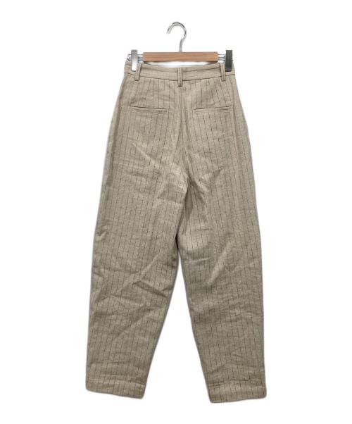 BEAUTY&YOUTH（ビューティーアンドユース）BEAUTY&YOUTH (ビューティーアンドユース) 麻コットン タック カーブパン ベージュ サイズ:Sの古着・服飾アイテム