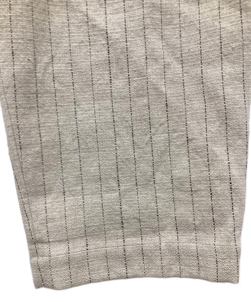 BEAUTY&YOUTH（ビューティーアンドユース）BEAUTY&YOUTH (ビューティーアンドユース) 麻コットン タック カーブパン ベージュ サイズ:Sの古着・服飾アイテム