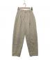 BEAUTY&YOUTH（ビューティーアンドユース）の古着「麻コットン タック カーブパン」｜ベージュ