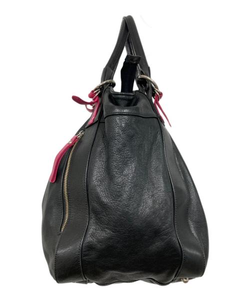 KITAMURA（キタムラ）KITAMURA (キタムラ) レザーハンドバッグ ブラックの古着・服飾アイテム