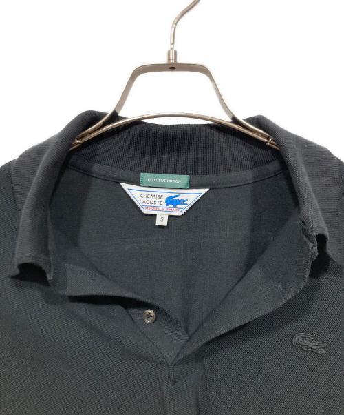 CHEMISE LACOSTE（シュミーズ ラコステ）CHEMISE LACOSTE (シュミーズ ラコステ) 半袖ポロシャツ ブラック サイズ:3の古着・服飾アイテム