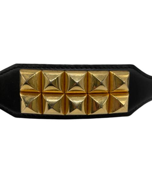 JOHN LAWRENCE SULLIVAN（ジョン ローレンス サリバン）JOHN LAWRENCE SULLIVAN (ジョン ローレンス サリバン) レザーブレスレット ブラックの古着・服飾アイテム