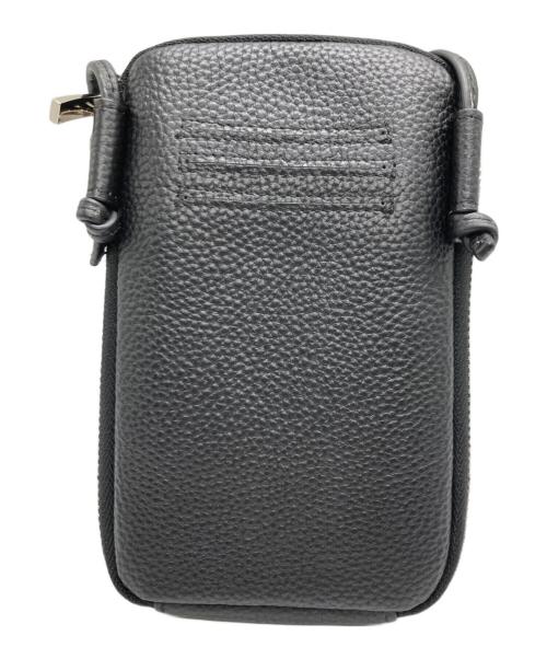 BEAUTY&YOUTH（ビューティーアンドユース）BEAUTY&YOUTH (ビューティーアンドユース) レザー ジップスリム ウォレットショルダー ブラックの古着・服飾アイテム