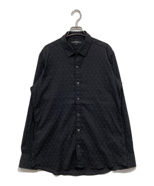 JOSEPH HOMME（ジョゼフ オム）JOSEPH HOMME (ジョゼフ オム) 総柄長袖シャツ ブラック サイズ:50の古着・服飾アイテム