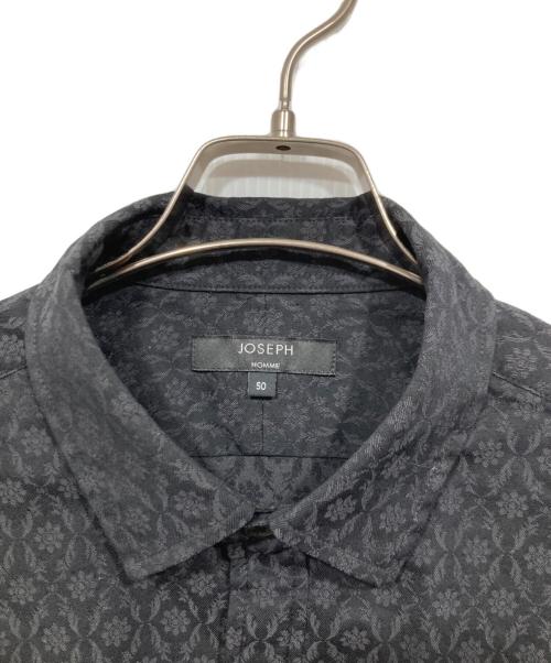 JOSEPH HOMME（ジョゼフ オム）JOSEPH HOMME (ジョゼフ オム) 総柄長袖シャツ ブラック サイズ:50の古着・服飾アイテム