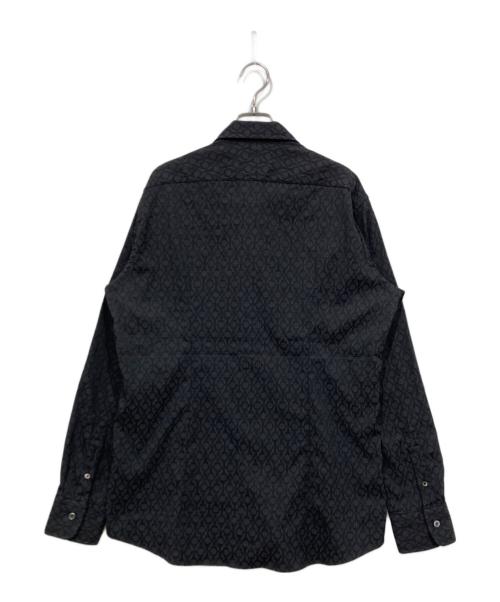 JOSEPH HOMME（ジョゼフ オム）JOSEPH HOMME (ジョゼフ オム) 総柄長袖シャツ ブラック サイズ:50の古着・服飾アイテム