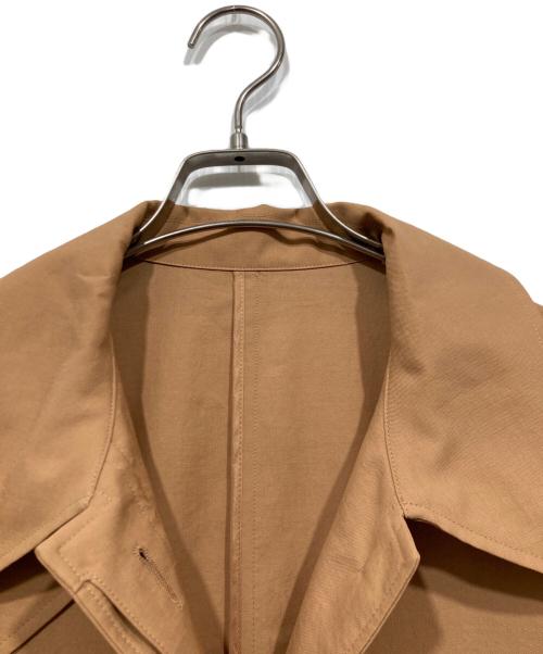 Noble（ノーブル）Noble (ノーブル) ライトフルクロススタンドカラーロングコート ブラウン サイズ:38の古着・服飾アイテム