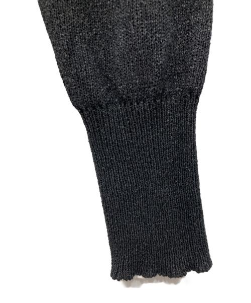 Whim Gazette（ウィムガゼット）Whim Gazette (ウィムガゼット) ペーパーヤーンカーディガン ブラック サイズ:Freeの古着・服飾アイテム