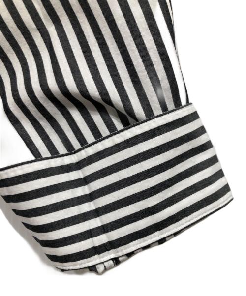 Spick and Span（スピック＆スパン）Spick and Span (スピックアンドスパン) コットンオーバーシャツ グレー×ホワイト サイズ:Freeの古着・服飾アイテム