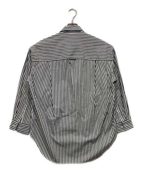 Spick and Span（スピック＆スパン）Spick and Span (スピックアンドスパン) コットンオーバーシャツ グレー×ホワイト サイズ:Freeの古着・服飾アイテム