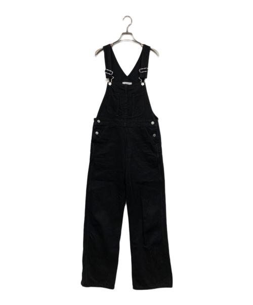 Mila Owen（ミラオーウェン）Mila Owen (ミラオーウェン) テニムオーバーオール ブラックの古着・服飾アイテム