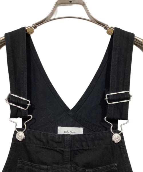 Mila Owen（ミラオーウェン）Mila Owen (ミラオーウェン) テニムオーバーオール ブラックの古着・服飾アイテム