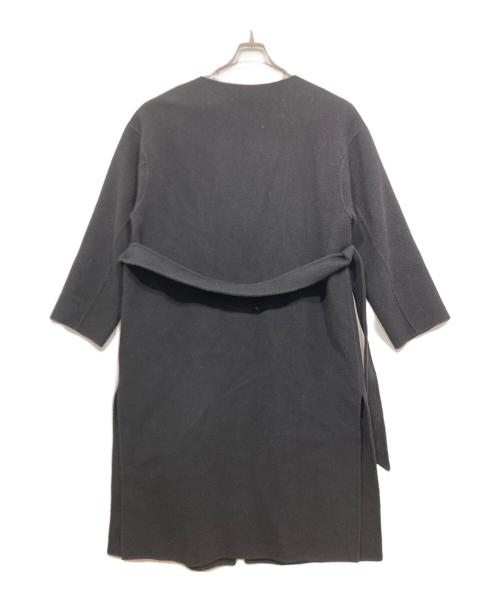 Diagram（ダイアグラム）Diagram (ダイアグラム) MANTECO (マンテコ) ノーカラーロングコート ブラック サイズ:36の古着・服飾アイテム