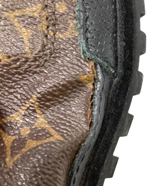 LOUIS VUITTON（ルイ ヴィトン）LOUIS VUITTON (ルイ ヴィトン) ハイカットモノブラムブーツ ブラウン サイズ:37の古着・服飾アイテム