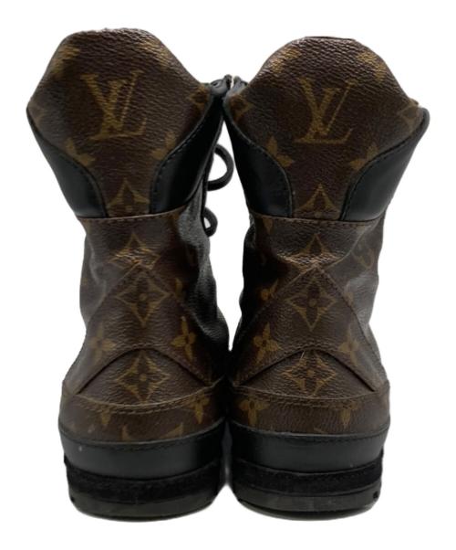 LOUIS VUITTON（ルイ ヴィトン）LOUIS VUITTON (ルイ ヴィトン) ハイカットモノブラムブーツ ブラウン サイズ:37の古着・服飾アイテム