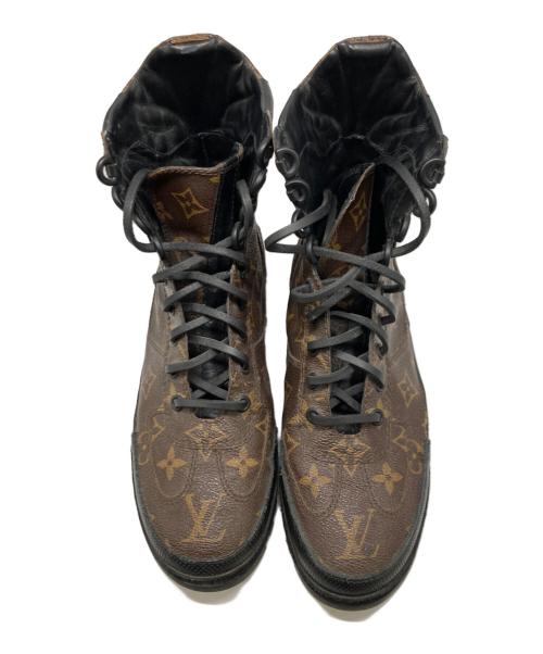 LOUIS VUITTON（ルイ ヴィトン）LOUIS VUITTON (ルイ ヴィトン) ハイカットモノブラムブーツ ブラウン サイズ:37の古着・服飾アイテム