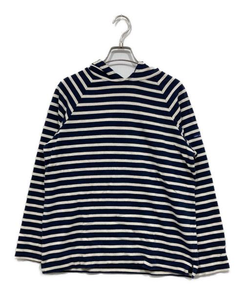 SAINT JAMES（セントジェームス）SAINT JAMES (セントジェームス) ボーダープルオーバーパーカー ネイビー×ホワイト サイズ:Mの古着・服飾アイテム