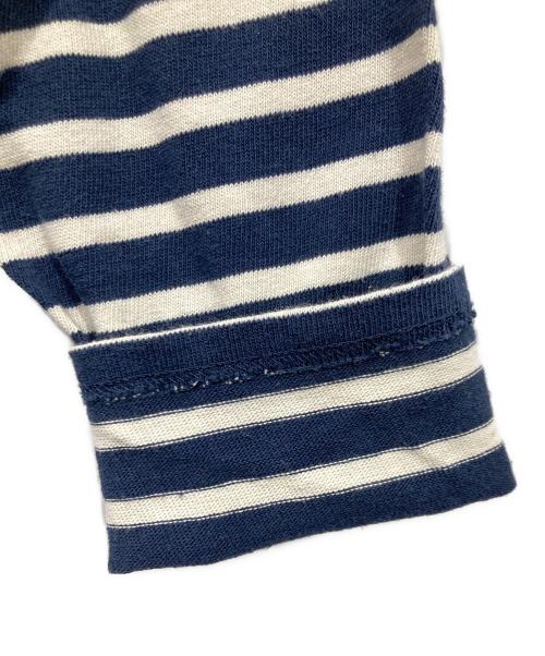 SAINT JAMES（セントジェームス）SAINT JAMES (セントジェームス) ボーダープルオーバーパーカー ネイビー×ホワイト サイズ:Mの古着・服飾アイテム