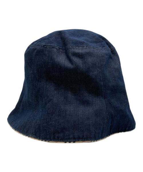 BURBERRY BLUE LABEL（バーバリー ブルー レーベル）BURBERRY BLUE LABEL (バーバリーロンドンブルーレーベル) バケットハット ブルーの古着・服飾アイテム
