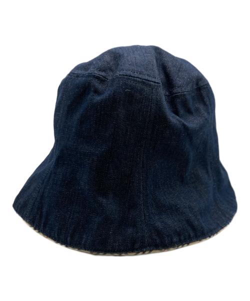 BURBERRY BLUE LABEL（バーバリー ブルー レーベル）BURBERRY BLUE LABEL (バーバリーロンドンブルーレーベル) バケットハット ブルーの古着・服飾アイテム