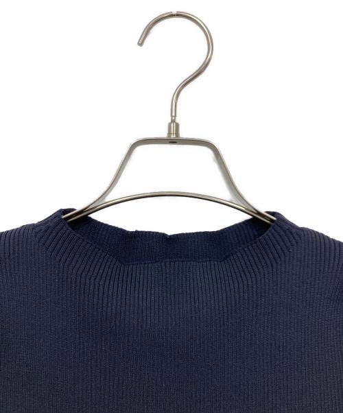 UNITED ARROWS TOKYO（ユナイテッドアローズトウキョウ）UNITED ARROWS TOKYO (ユナイテッドアローズトウキョウ) ペプラムショートスリーブニットセーター ネイビー サイズ:表記なしの古着・服飾アイテム