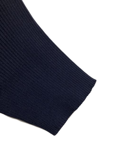 UNITED ARROWS TOKYO（ユナイテッドアローズトウキョウ）UNITED ARROWS TOKYO (ユナイテッドアローズトウキョウ) ペプラムショートスリーブニットセーター ネイビー サイズ:表記なしの古着・服飾アイテム