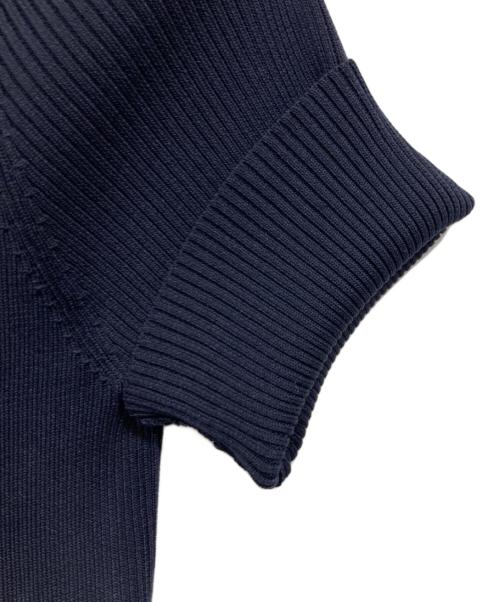 UNITED ARROWS TOKYO（ユナイテッドアローズトウキョウ）UNITED ARROWS TOKYO (ユナイテッドアローズトウキョウ) ペプラムショートスリーブニットセーター ネイビー サイズ:表記なしの古着・服飾アイテム